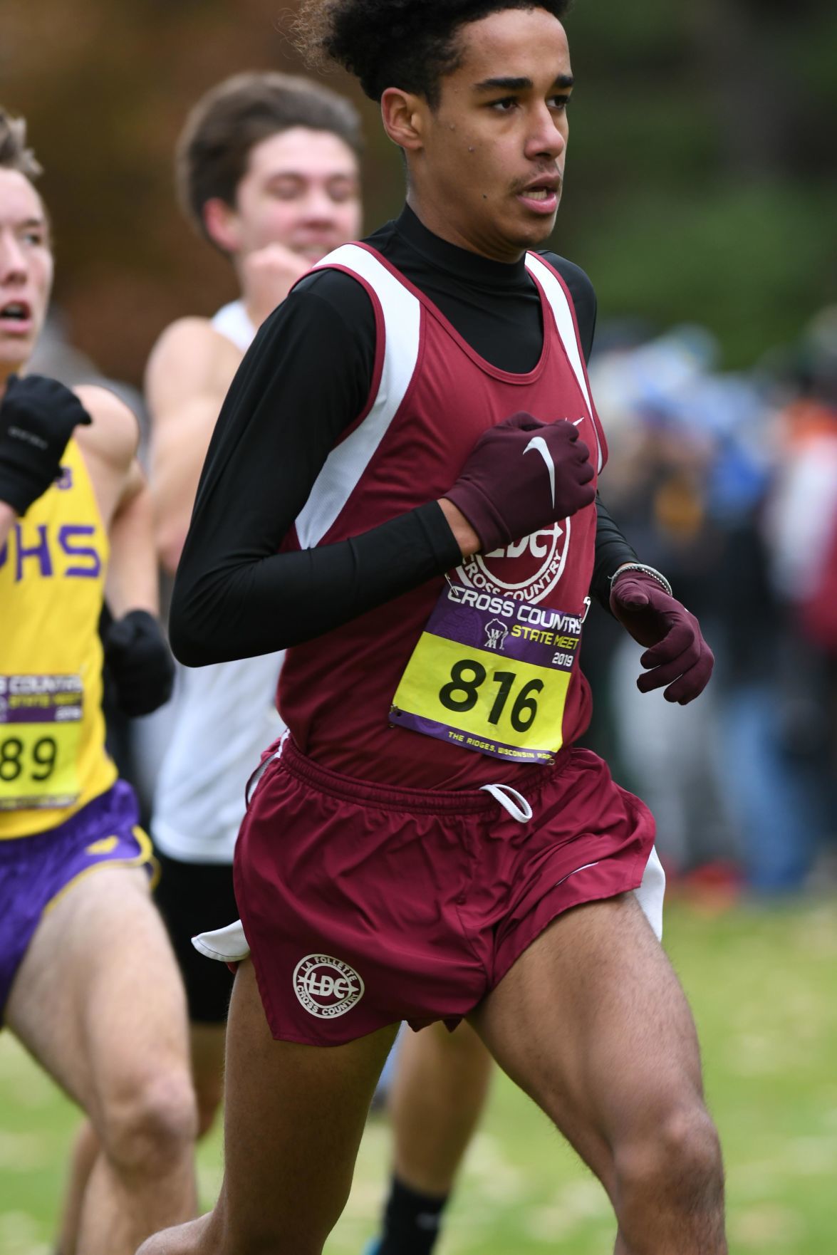 WIAA state cross country photo: Denzel Bailey, Madison La Follette